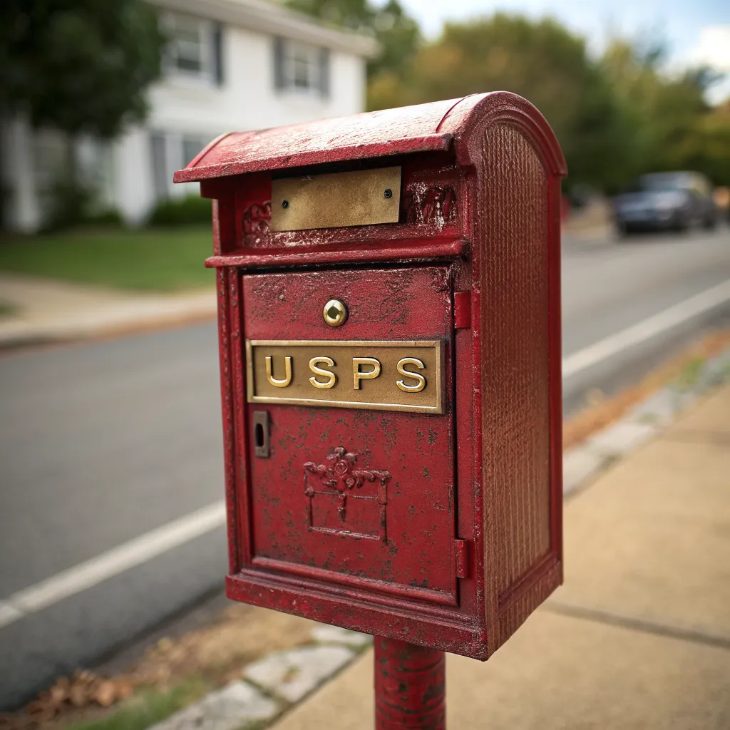 Vintage Mailbox Illustration